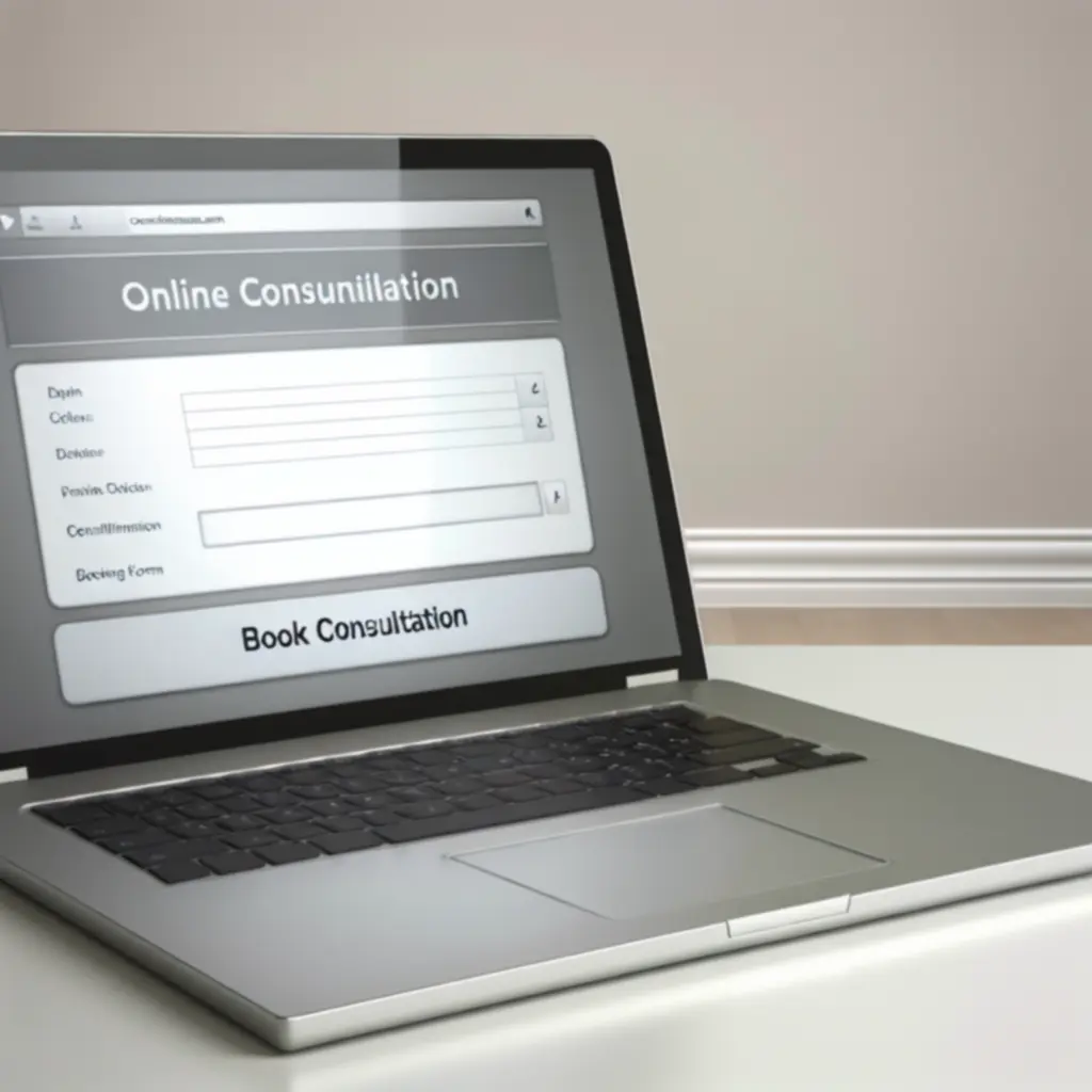 Formularz kontaktowy używany do umawiania konsultacji architektonicznych