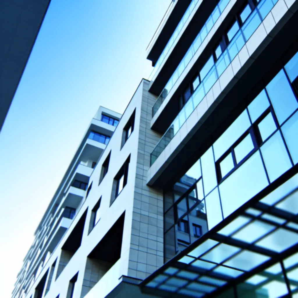 Nowoczesny budynek zaprojektowany przez biuro A-LIG USŁUGI PROJEKTOWE