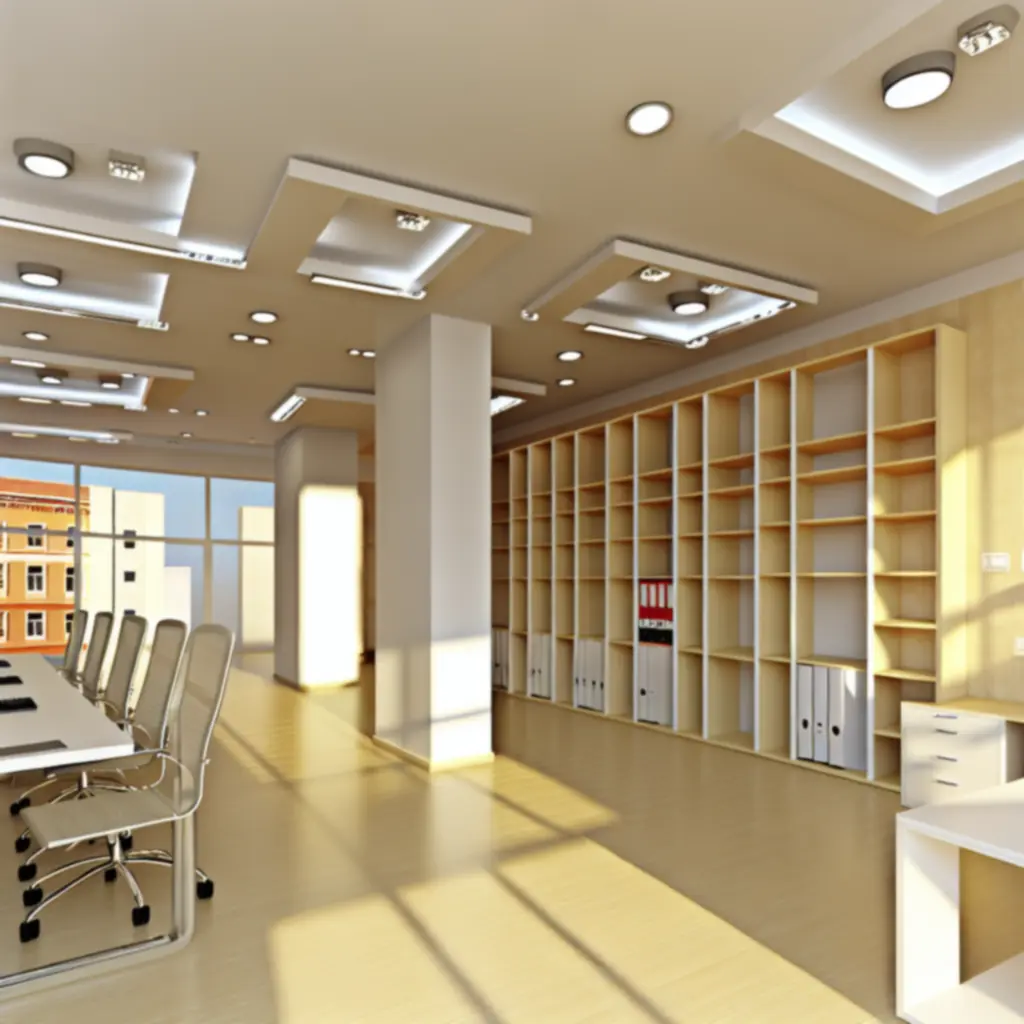 Fotorealistyczna wizualizacja 3D nowoczesnego biura